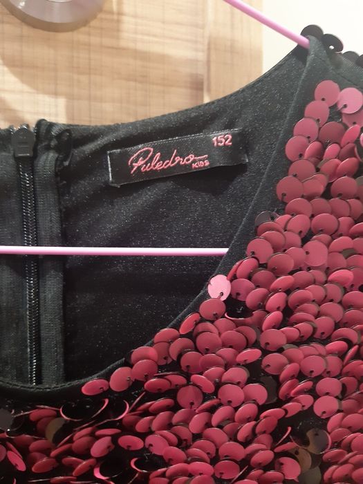 Официална рокля с променящи се пайети