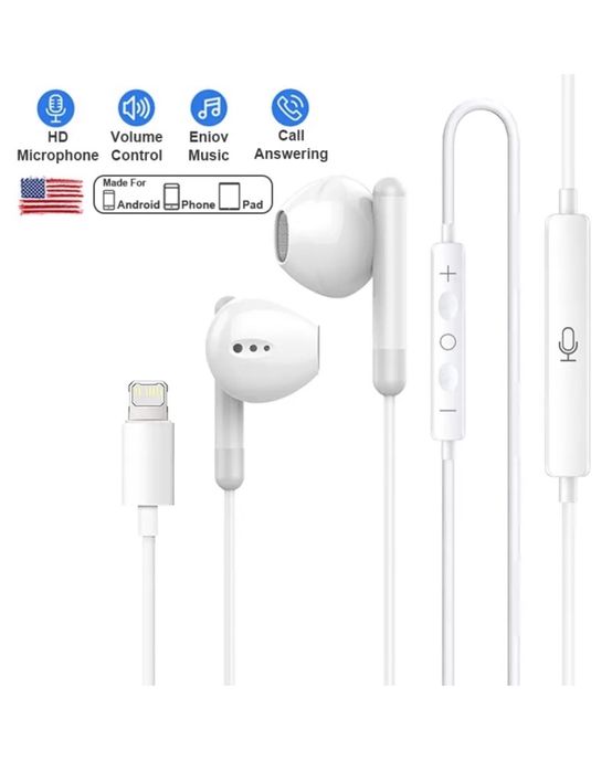 Pachet 3 in 1 Incarcator/Cablu/Casti Compatibil Iphone