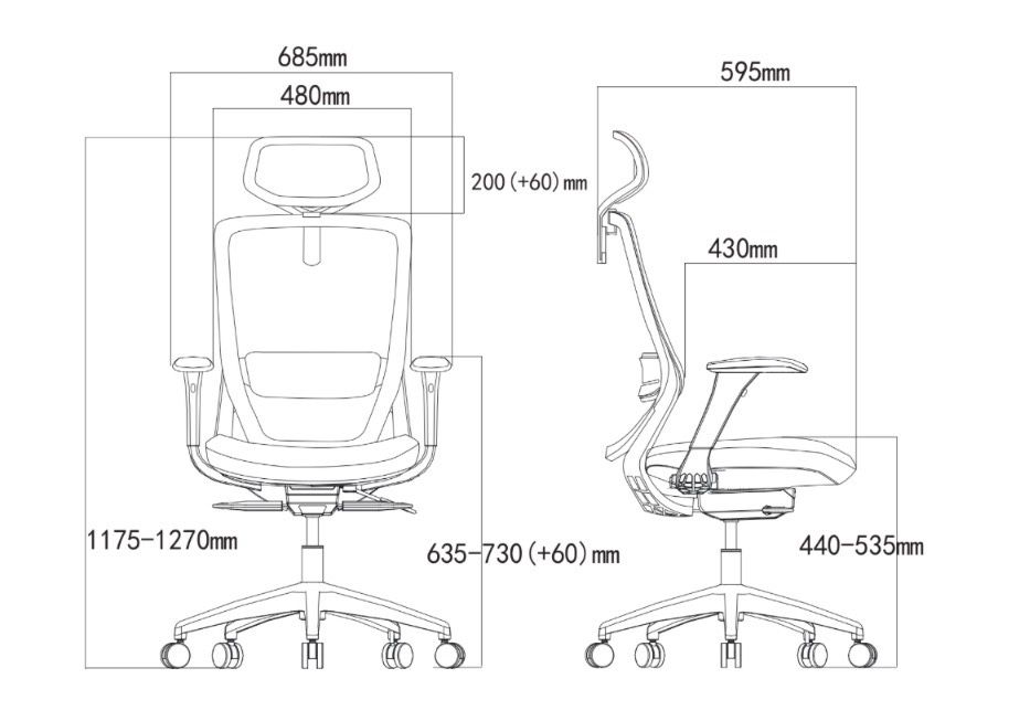 Vand Scaun ergonomic Colin-H, dull-red, cu baza aluminiu