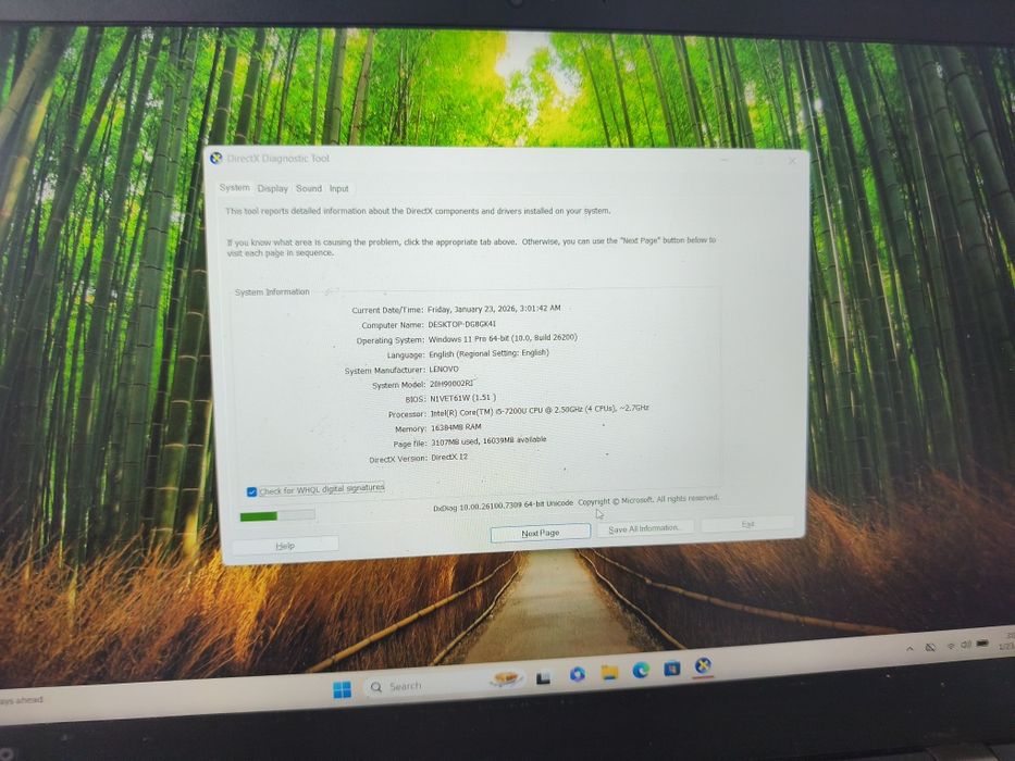 Laptop gaming Lenovo i5 Ram 16Gb video 4Gb Windows 11 GTA CSGO FORTNIT