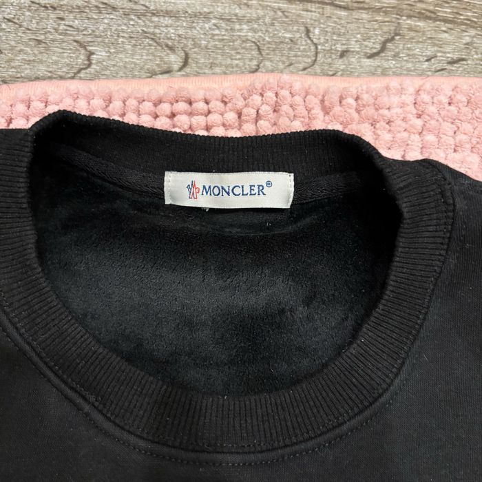 Черна блуза Moncler Double Logo – Унисекс, Размер S