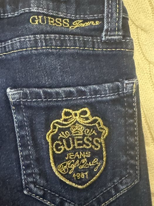 Сет за 3годишно момиченце Guess дънки Polo ralph Louren пуловер