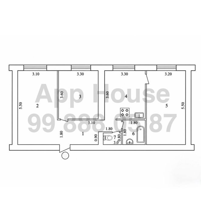 3 Комнаты 3/3/4 Кирпич • 70м² Джаркурганская, Иззат Асалабад, Слонима