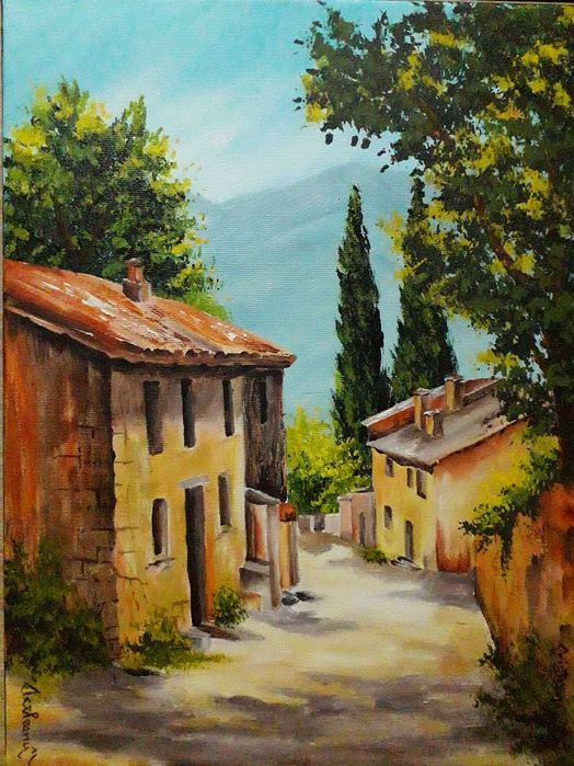 Tablouri 40/30, handmade, panza pe sasiu (II)