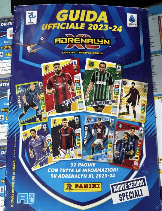 Panini Adrenalyn XL 2023-24 Serie A Album + 390 Cartonașe