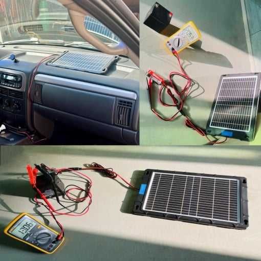 Panou solar portabil 7,5W, 12v incarcare acumulator auto