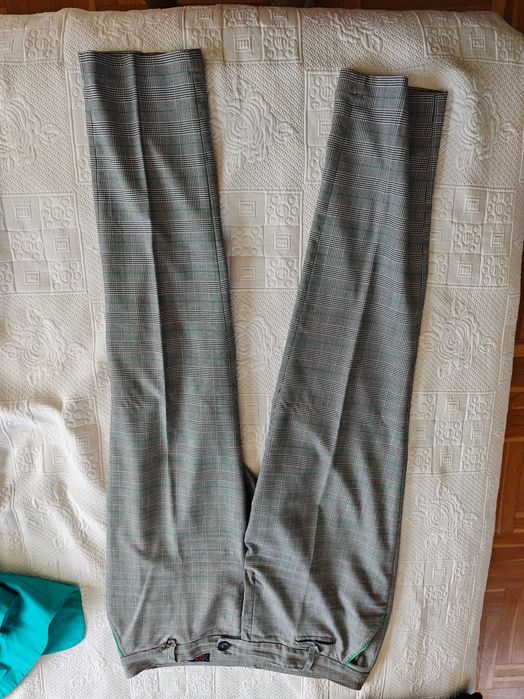 Дамски костюм сако с панталон  Silvian Heach Жълт Горчица Охра Л 48 50