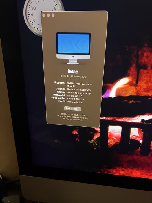 iMac, Retina 4K, 21.5 - inch, 2017