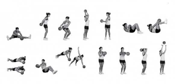 Мяч медицинский (медбол)