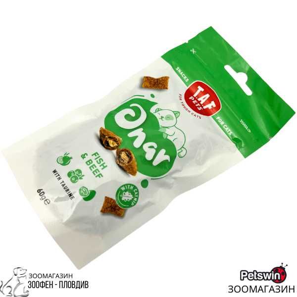 Лакомство за Котки - 60гр. - Fish&Beef - с Таурин - T.A.F Pets
