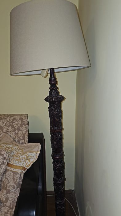 Veioza inalta Lampadar japonez lucrat manual