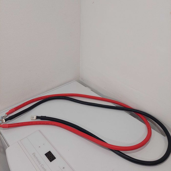 Set Cabluri Conexiune Invertor-Baterie 50mm² 2x1,5m  rosu si negru| Cupru Durabil pentru Sisteme Fotovoltaice