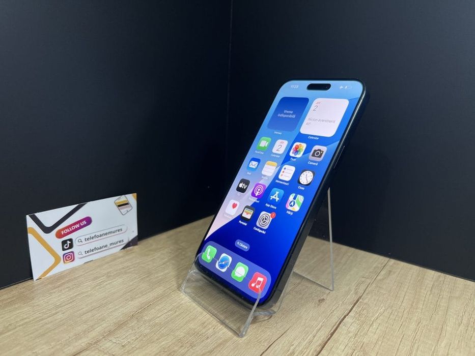 Iphone 15 Pro Max 256Gb Blue Titanium 3 ani garanție, Telefoane Mureș
