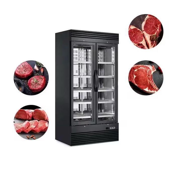 Vitrina frigorifica maturat carne 2 usi, 1200L, control umiditate, R290