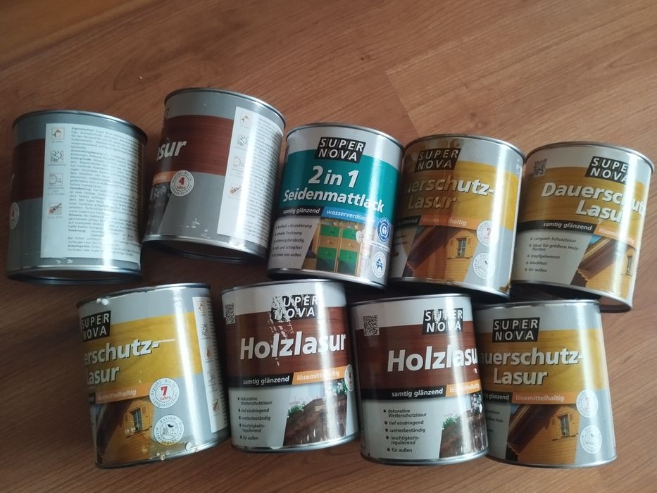 Lot Vopsea și Lazură Lemn SUPER NOVA (Germania) - Diverse Nuanțe
Descr