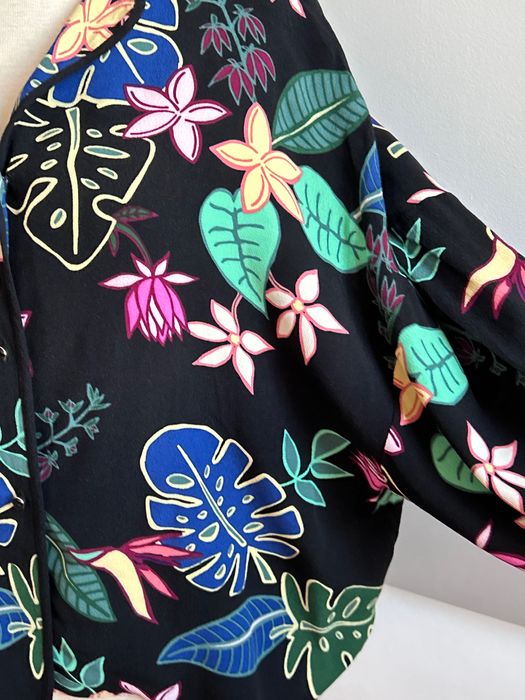 Mint & Berry разкошна риза с наситен цветен десен