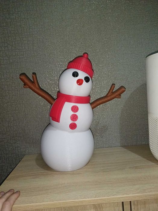 Снеговик новогодний декор