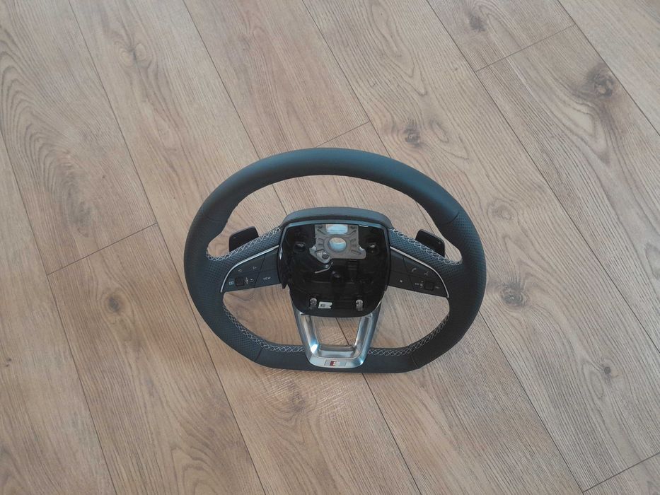 Volan piele tesit audi S Line Q5 Q7 Q8 A5 A6 A7 nou