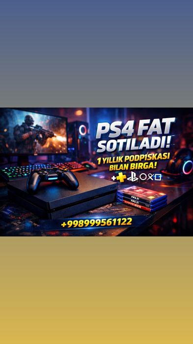 PLAYSTATION 4 Fat Slim Pro Sotiladi