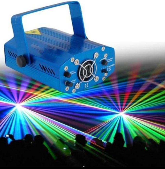 Yangi yil bayrami uchun rang-barang lazer