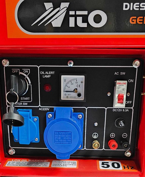 6.5 KW Дизелови МОНОФАЗНИ Генератори с Ел. старт и Транспортна количка