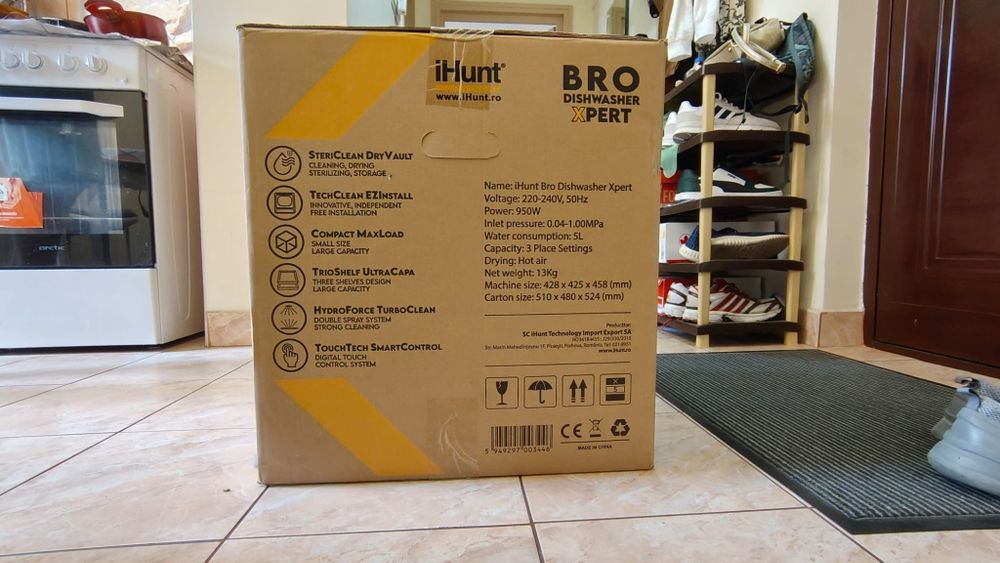 Mașină de spălat vase compactă iHunt Bro Dishwasher Xpert – NOUĂ, sigilată, nefolosită
