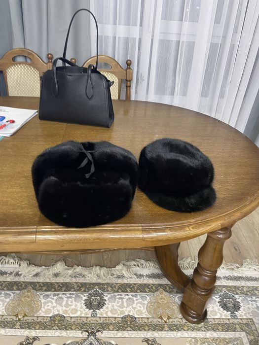 продам ушанки 59 размера норка черная