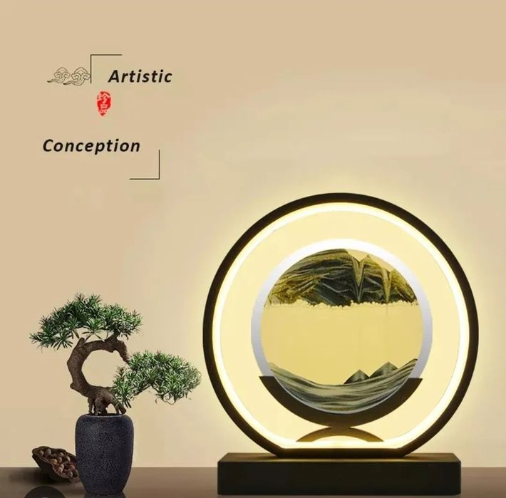 3D песочные часы светодиодный ночник настольная лампа светильник