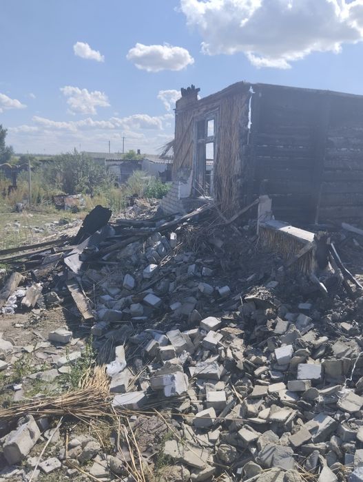 Дом после пожара. На разбор.