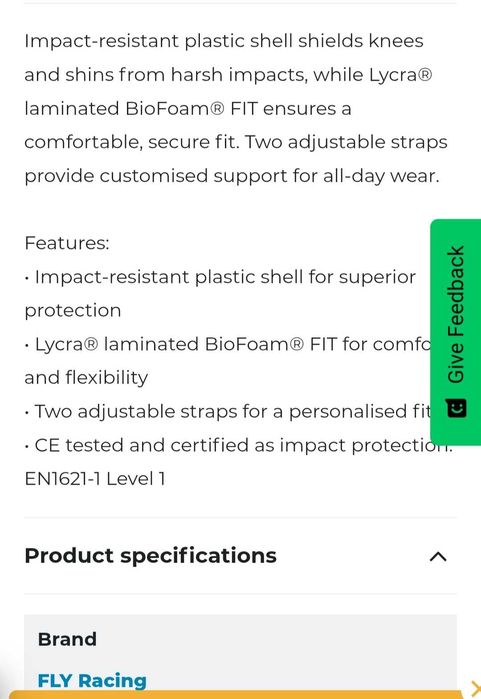 Мотокрос наколенки FLY RACING