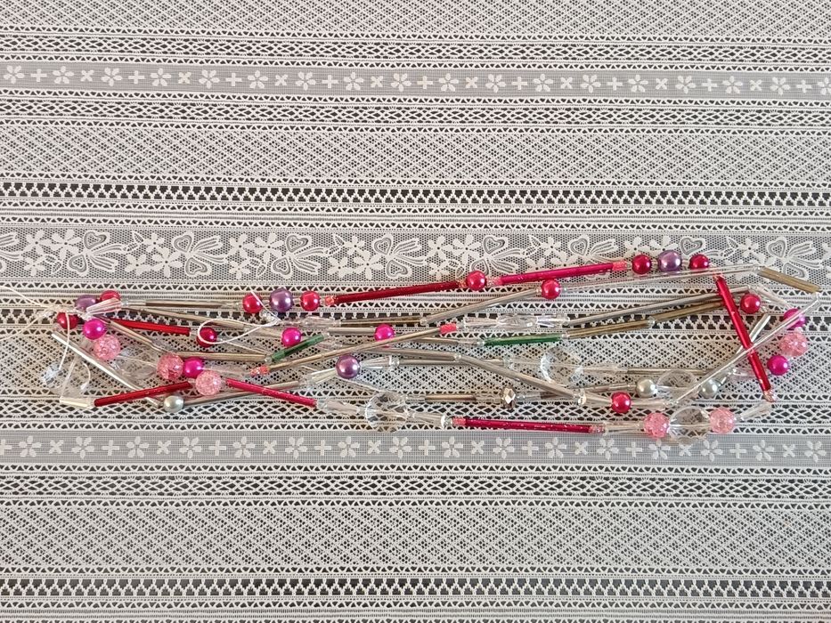 Ёлочные игрушки бусы 2,80м