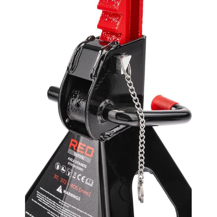 Set 2 capre sustinere, capacitate 3 tone, 272 - 405 mm, Red Technic