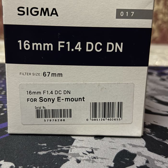 Sigma 16mm F1.4 DN