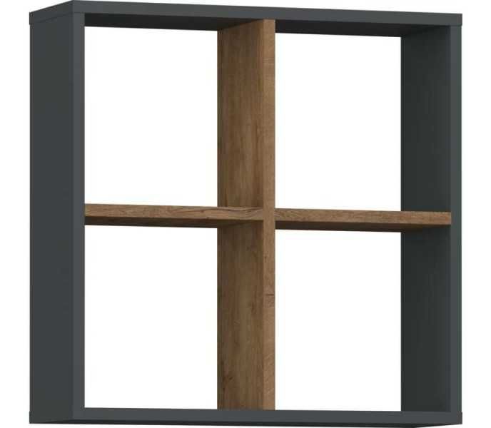 Етажерка с 4 рафта квадрат 60 x 60 x 20 см Шкаф