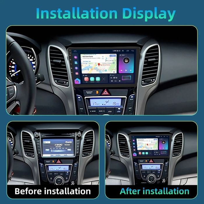 Navigatie Android Hyundai Elantra i30 GT WiFi internet Waze YouTube
