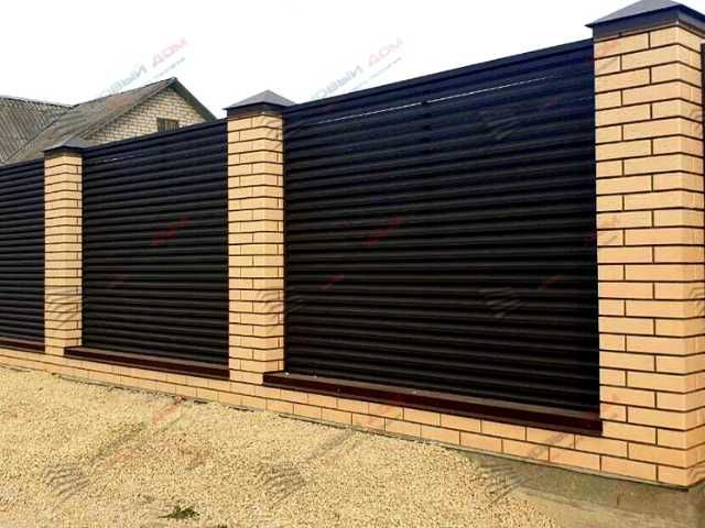 Забор жалюзи еврожалюзи