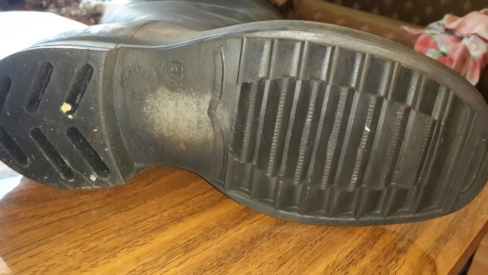 Резиновые сапоги.