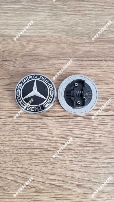 Емблема за Mercedes 57мм черна тунинг тип тапа