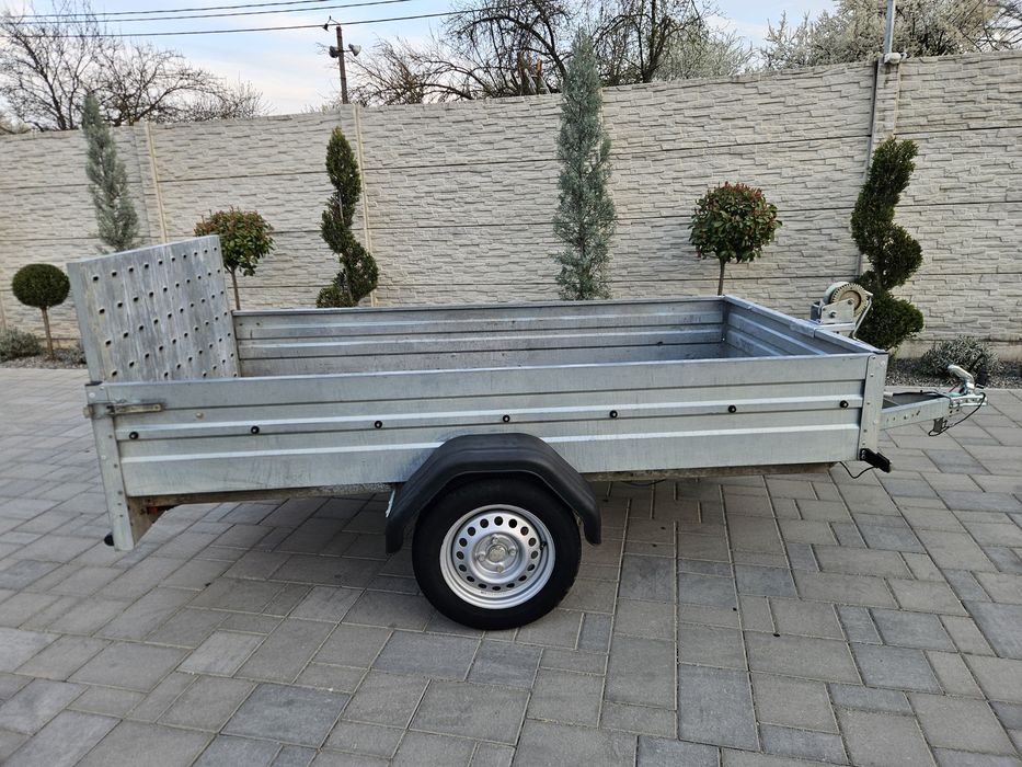 Remorca rabatabila 750 kg pentru transport atv,tractoras de tuns iarba