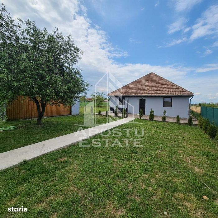 Casă 133 mp utili, teren 2972 mp, la 30 min de Timișoara