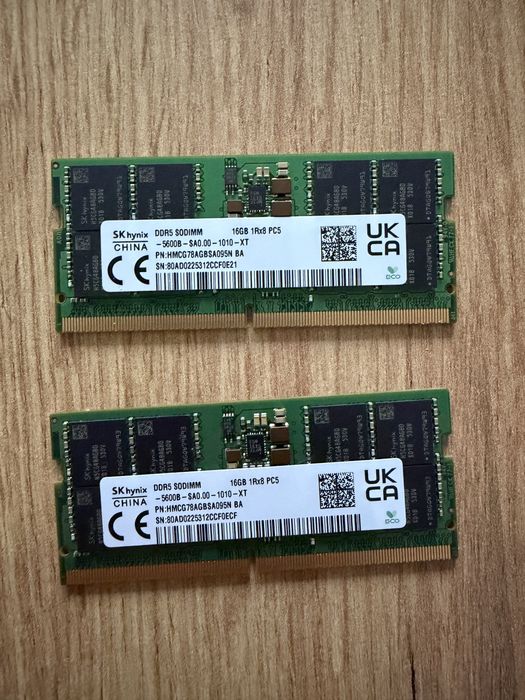 Ram SkHynix DDR5 16Gb 5600mhz Sodimm
