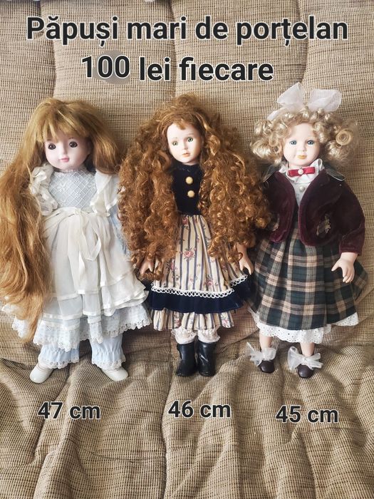 Păpuși porțelan 40/46 cm
