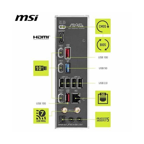 MSI B850 Tomahawk Max WiFi 7 AMD AM5 ATX