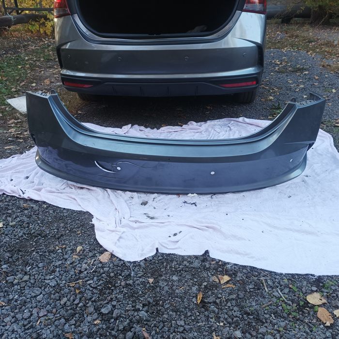 Бампер задний, Hyundai Акцент Солярис