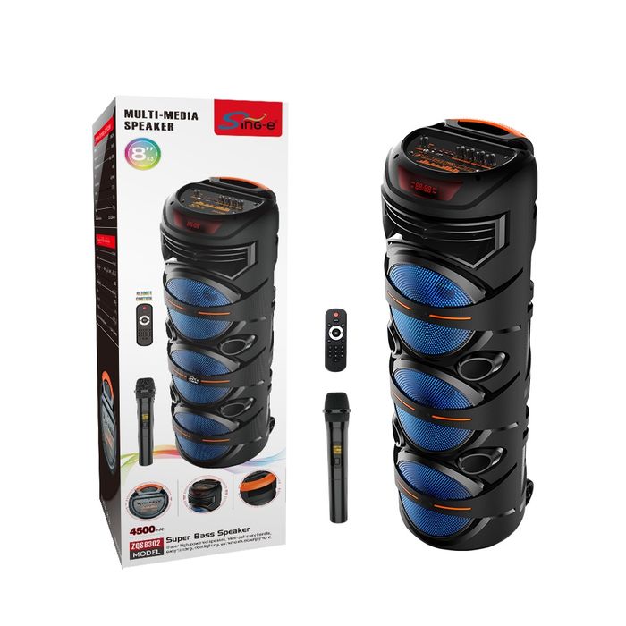 Mikrafonli, masofadan boshqariladigon Bluetooth kolonka

 ZQS 8302 Kot