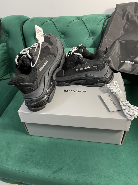 Adidasi Balenciaga Triple S Premium piele naturala