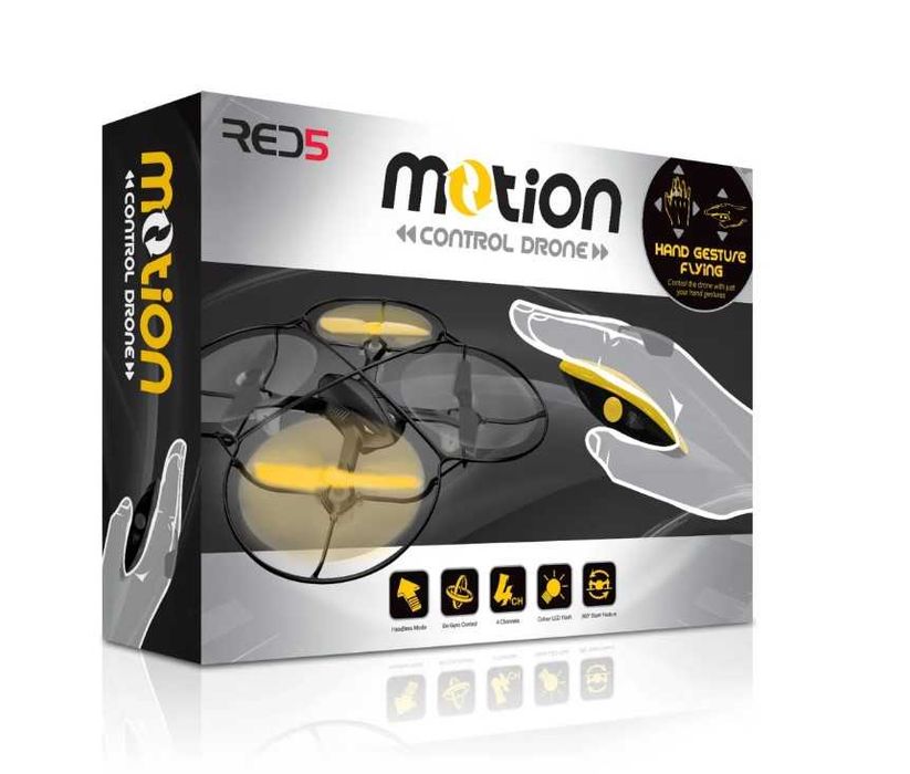 Jucărie mini-dronă RED5 Yellow Motion Control Drone