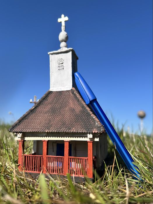 Machetă replică Biserica de lemn Iercoșeni, Jud.Arad scara 1:87