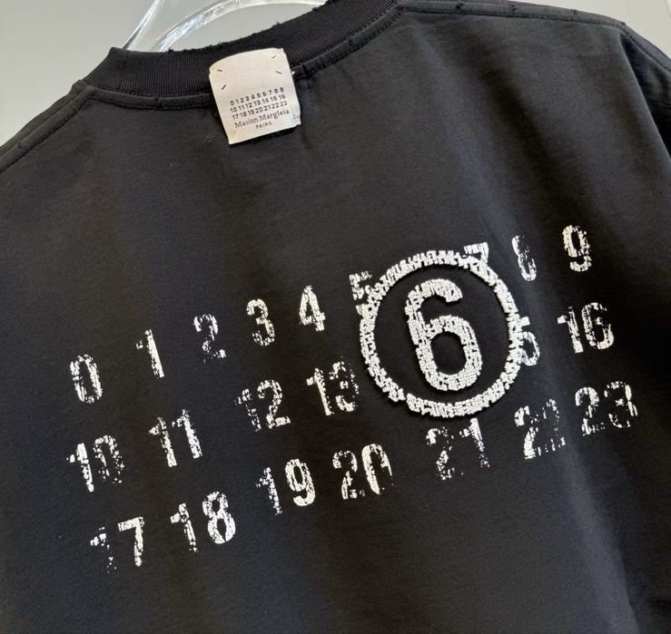 Tricou Maison Margiela Black  T-Shirt MM6 Negru [Verificare Colet]
