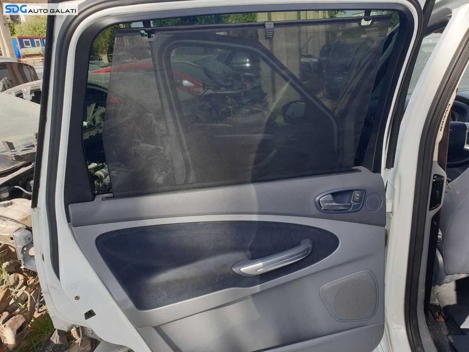 Panou Tapiterie Fata Interioara cu Perdeluta Textil Albastru de pe Usa Portiera Stanga Spate Ford Galaxy 2 2006 - 2014 [C2645]